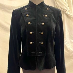 Velvet military style jacket